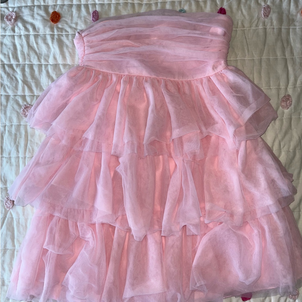 Pink Ruffled Dress